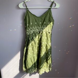 Jessica Simpson Olive Green Sundress